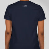 The "TILTD Palm" Navy Ladies T-Shirt