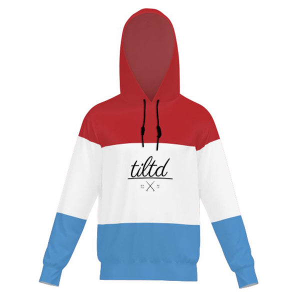 Red White and TILTD Hoodie