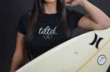 TILTD Ladies Crop Top Black